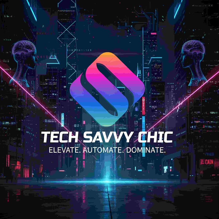 Tech Savvy Chic — Saffron Portal logo